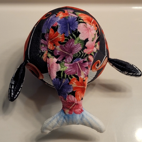 Sugar Skull Mermaid Round Floral Plush - Picture 4 of 11